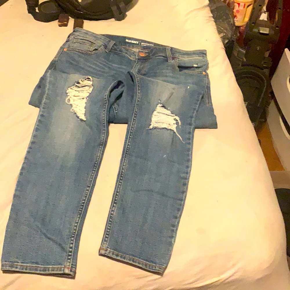 Old navy brand rockstar jeans size 14